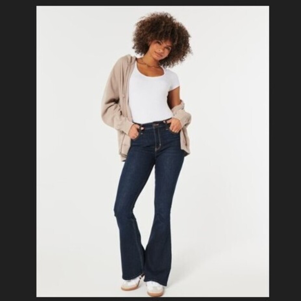 HOLLISTER SO-CAL STRETCH VENICE BOOTCUT JEAN, DARK WASH, SIZE 27S, NWOT